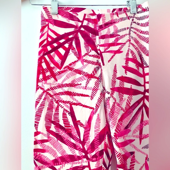 ***SOLD*** NWT! OLD NAVY pink + white palm LEGGINGS. Size XL (14) kids - Picture 3 of 5